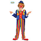 Costume Pagliaccio A Righe Con Frac Bambino Taglia 10-12 Anni (85721)
