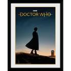Doctor Who: 13Th Doctor Silhouette (Stampa In Cornice 30x40cm)