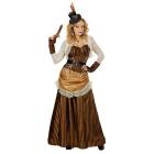 Steampunk (Vestito, Cintura, Mini Cappello) S