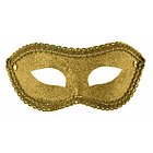Maschera Oro In Plastica Con Glitter (00747)