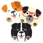 Creative Converting: Plt9 12/8Ct Shp Asst Dog Party