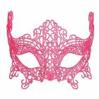 Maschera in Pizzo Metallizzato Rosa