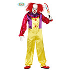 Costume Uomo Pagliaccio Assassino Viola E Giallo Alta Qualit? Taglia M (84752)