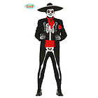 Costume Uomo Scheletro Messicano Alta Qualit? Taglia M (84754)