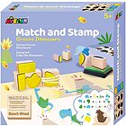 Stamp And Match Crea Dinosauri-Un Kit per timbri (CH201763)