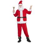 Babbo Natale (Casacca Con Pancia Imbottita, Pantaloni Con Copristivali, Cappello Con Barba) XL