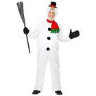 Pupazzo Di Neve (Tuta Con Pancia Imbottita, Copricapo Con Maschera, Guanti, Sciarpa) XL