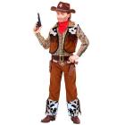 Cowboy (Camicia, Gilet, Pantaloni, Cintura, Bandana) (140 Cm / 8-10 Years)