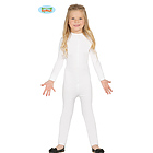 Tuta Bianca Accademico Bambina Bambino In Spandex Taglia 3-5 Anni (82806)