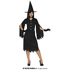 Costume Nero Da Strega Adulta Taglia 42-44 L (79807)
