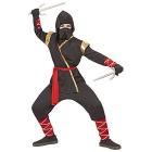 Ninja (Casacca Con Cappuccio, Pantaloni, Cintura, Mascherina, Bracciali, Gambali) (128 Cm / 5-7 Years)