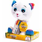 Colour Me Plush - Peluche gattino colorabile con 3 pennarelli