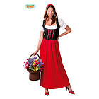 Costume Donna Locandiera Rossa Taglia M (84825)
