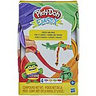 Play-Doh 4 barattoli di Pasta Slime Elastix (E69675)