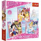 Disney: Trefl - Puzzle 3In1 - Disney Princess - The Enchanted World Of Princesses
