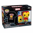 Funko Pop - Marvel - Holiday Iron Man con t-shirt taglia S