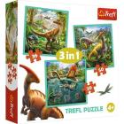 Puzzle 3In1 - The Extraordinary World Of Dinosaur