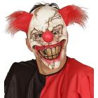 Maschera Mezzo Viso Killer Clown Con Capelli