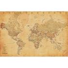 World Map: Vintage Style (Poster 61X91,5 Cm)