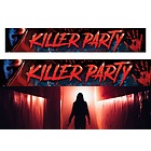 Insegna "Killer Party" Tela 290x50 Cm (26841)