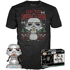 Funko Pop - Star Wars - Holiday Stormtrooper con t-shirt taglia M