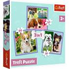 Puzzle 3In1 - Lovely Dogs