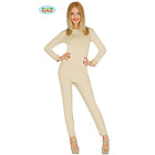 Tuta Accademico Color Carne Donna In Spandex Taglia M-L (84868)