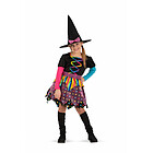 Costume streghetta multicolor taglia V 6-7 anni