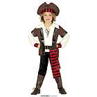 Costume Pirata Dei Sette Mari Bambino Taglia 5-6 Anni (77900)