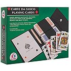 Poker 2 mazzi 54 carte con custodia