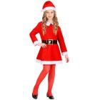 Miss Santa Natale In Flanella (Vestito,Cintura, Cappello) (116 Cm / 4-5 Years)