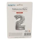 Palloncino Cm. 41 N. 2 Col. Argento