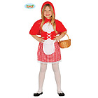 Costume Cappuccetto Rosso Mantello Corto Bambina 5-6 Anni (85923)