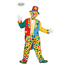 Costume Uomo Pagliaccio A Pois Con Frac Taglia Xl (84934)