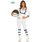 Costume Donna Astronauta Della Nasa In Spandex Taglia S-M (84947)