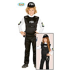 Costume Agente F.B.I. Bambino Bambina Taglia 5-6 Anni (85961)