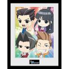 Ace Attorney: Chibi (Stampa In Cornice 30x40 Cm)