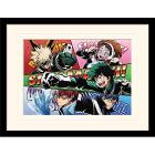 My Hero Academia - Comic Action Stampa In Cornice Bordata Vetro 30X40Cm