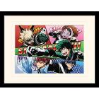 My Hero Academia - Comic Action (Stampa In Cornice Bordata Plexiglass 30X40Cm)