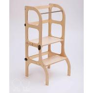Torre Montessoriana Convertibile Step'n'sit Legno/Ottone