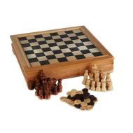 Dama Scacchi Backgammon In Legno 3 In 1 (ODG014)