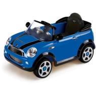 Auto Elettrica Mini Cooper blu con Radiocomando, 6 Volt (001022-BL0)