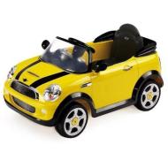 Auto Elettrica Mini Cooper S gialla con Radiocomando 6 Volt (1022G)