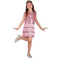 Costume charleston rosa tg.VI 8-10 anni (68022)