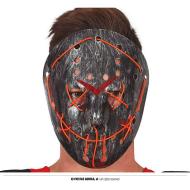 Maschera Argento Hockey Con Luce Pvc (20039)