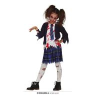 Costume Scolara Zombie Bambina 5-6 Anni (77043)