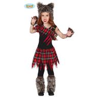 Costume Lupa Mannara Licantropa Bambina Taglia 5-6 Anni (83049)