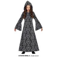 Costume Nero Da Strega Con Cappuccio Bambina 10-12 Anni (78072)