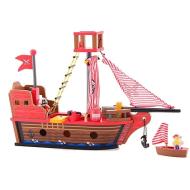 Nave pirati in legno con accessori (80077)