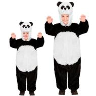Panda In Peluche Soft (Costume Con Cappuccio E Maschera) (104 Cm / 2-3 Years)